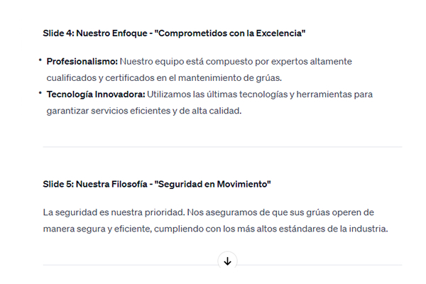 Aplicaciones en presentaciones con IA