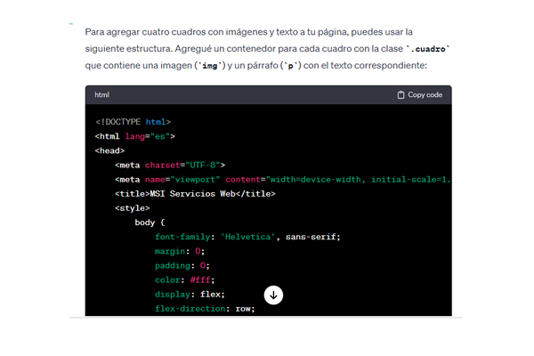 Sitios web rápidos con IA